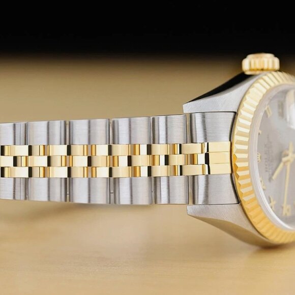 ROLEX TWO TONE DATEJUST GOLD 18KT ROMAN DIAL WATCH main image 5